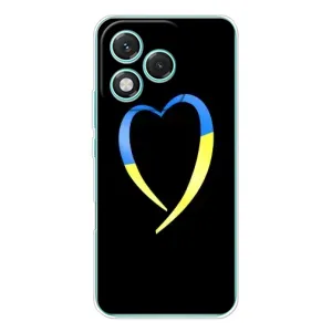 Силиконовый Чехол на Huawei Honor 400 Lite (Я-Украина) (Украинское сердце)
