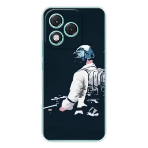 Силиконовый чехол с картинкой "Герой Pubg" на Huawei Honor 400 Lite (В экиперовке)