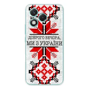 Силиконовый Чехол на Huawei Honor 400 Lite (Вышиванка Доброго вечера)