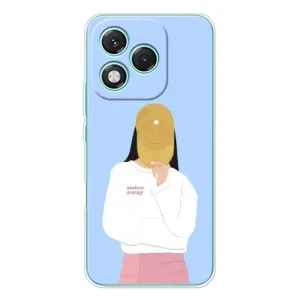 Силіконовый Чохол на Huawei Honor 400 Lite з картинкой Модных девушек (Жовта кепка)