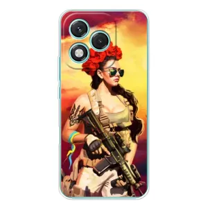 ЗСУ Чехлы (TPU) для Huawei Honor 400 Lite (Женщина солдат)