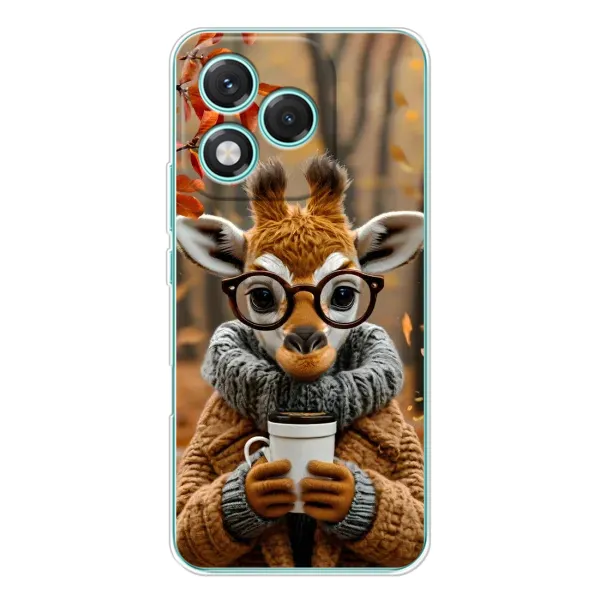 Чехол с рисунком «Жираф с кофе» для Huawei Honor 400 Lite Чехол с рисунком «Жираф с кофе» для Huawei Honor 400 Lite