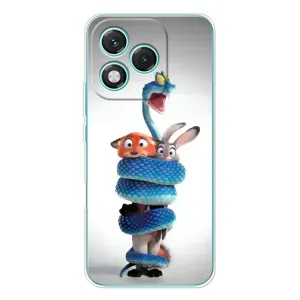 Силиконовый чехол с принтом Зоотрополіс для Huawei Honor 400 Lite (Змея Зоо)