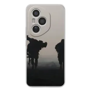 Чехлы на военную тематику для Huawei Honor 400 Pro (Бой солдат)