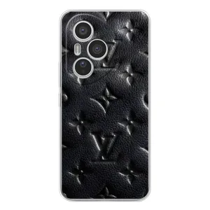 Текстурный Чехол Louis Vuitton для Хуавей Хонор 400 Про (Черный ЛВ)