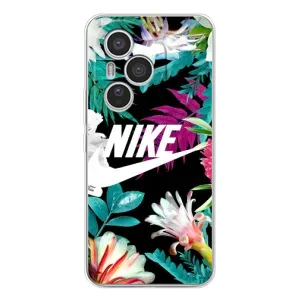 Силиконовый Чехол на Huawei Honor 400 Pro с картинкой Nike (Цветочный Nike)