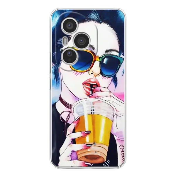 Чехол с рисунком «Девушка с коктейлем» для Huawei Honor 400 Pro Чехол с рисунком «Девушка с коктейлем» для Huawei Honor 400 Pro