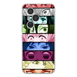 Силіконові чохлі з очіма Anime для Модель телефону українськими буквами і цифрами буде: Хуавей Хонор 400 Про. (Очі Хашира)