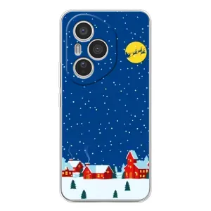 Силиконовый бампер на рождество для Huawei Honor 400 Pro (Город в снегу)