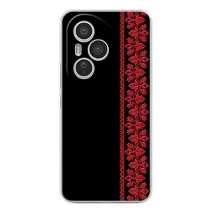 Силиконовый Чехол на Huawei Honor 400 Pro (Красная Вышиванка)