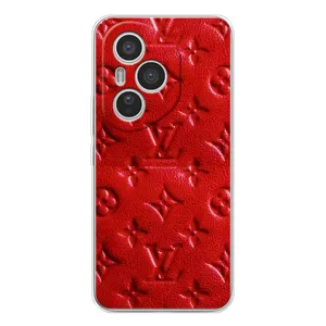 Текстурный Чехол Louis Vuitton для Хуавей Хонор 400 Про (Красный ЛВ)
