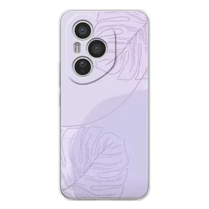Чохол квітковий дизайн для Huawei Honor 400 Pro (Монстера фіолетова)