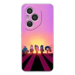 Силіконовый Чохол на Huawei Honor 400 Pro з картинкою Brawl Stars (Персонажі на заході сонця)