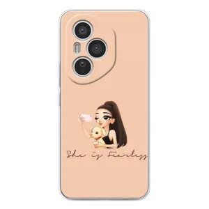 Силиконовый Чехол на Huawei Honor 400 Pro с картинкой Стильных Девушек (С собакой)