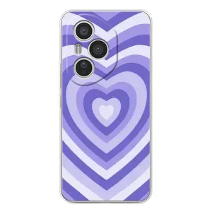 Чохли з тематикою "Маленькі Сердчеки" на Huawei Honor 400 Pro (Серце фіолет)