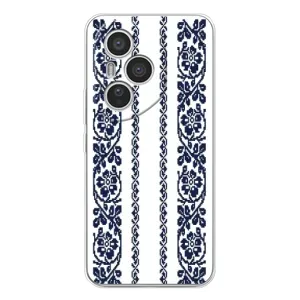 Силиконовый Чехол на Huawei Honor 400 Pro с картинкой Вышиванки (Синяя вышиванка)