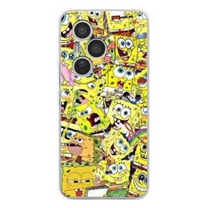 Силиконовый чехол Спанч Боб на Хуавей Хонор 400 Про (Спанч Боб Арт)