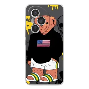 Чехлы Мишка Тедди для Хуавей Хонор 400 Про (Teddy USA)