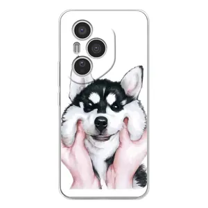 Бампер для Huawei Honor 400 Pro с картинкой "Песики" (Собака Хаски)