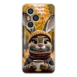 Печатный чехол «Зверята с кофе» для Huawei Honor 400 Pro (Зайчик с кофе)