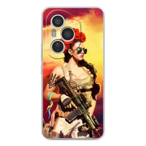 ЗСУ Чехлы (TPU) для Huawei Honor 400 Pro (Женщина солдат)