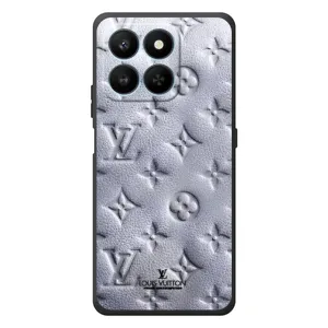 Текстурный Чехол Louis Vuitton для Хуавей Хонор 400 Смарт (Белый ЛВ)