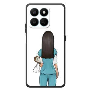Силиконовый бампер (Работники) на Huawei Honor 400 Smart (Доктор)