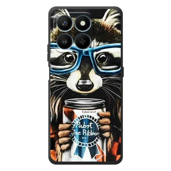 Чехол с рисунком «Енот в очках» для Huawei Honor 400 Smart Чехол с рисунком «Енот в очках» для Huawei Honor 400 Smart