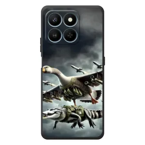 Чохол з мемами траралело тралала для Huawei Honor 400 Smart (Гусіні і крокоділо)