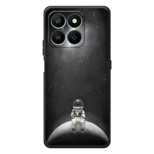 Силіконовый Чохол з принтом "Космонавти" на Huawei Honor 400 Smart (Космонавт романтик)