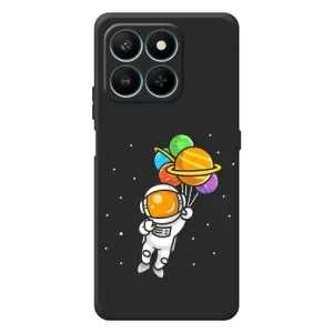 Силіконовый Чохол з принтом "Космонавти" на Huawei Honor 400 Smart (Космонавт з кульками)