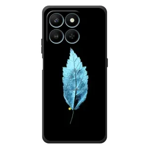 Чехол с картинками на черном фоне для Huawei Honor 400 Smart (Листочек)