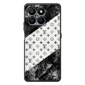 Чехол Стиль Louis Vuitton на Huawei Honor 400 Smart (LV на белом)