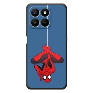 Чехол Супергерой Человека Паука на Huawei Honor 400 Smart (На паутине)