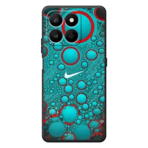 Силиконовый Чехол на Huawei Honor 400 Smart с картинкой Nike (Найк зеленый)