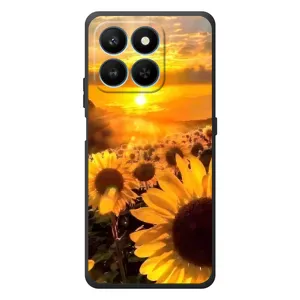 Чохол з Квітами для Huawei Honor 400 Smart (поле соняшників)