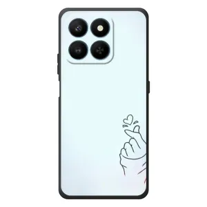 Чохол (Знак сердечка) для Huawei Honor 400 Smart (Сердечко на блакитному)