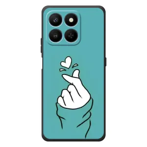 Чохол (Знак сердечка) для Huawei Honor 400 Smart (Сердечко на бірюзовому)