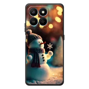 Чехлы на Новый Год Huawei Honor 400 Smart (Снеговик праздничный)