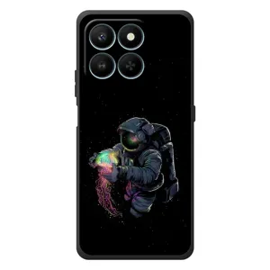 Силіконовый Чохол з принтом "Космонавти" на Huawei Honor 400 Smart (В руках земля)
