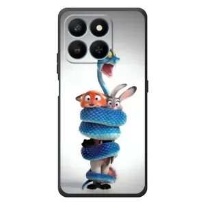 Силиконовый чехол с принтом Зоотрополіс для Huawei Honor 400 Smart (Змея Зоо)