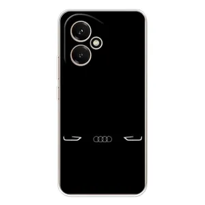 Силиконовый бампер с картинкой машины на Huawei Honor 400 (Силует Audi)