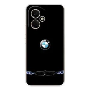 Силиконовый бампер с картинкой машины на Huawei Honor 400 (Черный BMW)