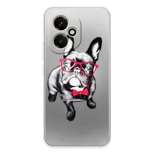 Чохол (ТПУ) Милі песики для Huawei Honor 400 (Бульдог в окулярах)