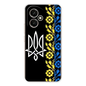 Силиконовый Чехол на Huawei Honor 400 (Герб и вышыванка)