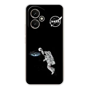 Силиконовый бампер с принтом "Наса" на Huawei Honor 400 (Космонавт баскетболист)