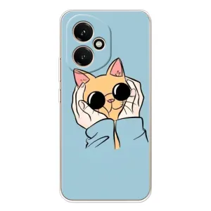 Бампер з зображенням Котиків для Модель телефона "Huawei Honor 400" українськими буквами та цифрами буде виглядати так: **Хуавей Гонор 400**. (КОТИК в окулярах)
