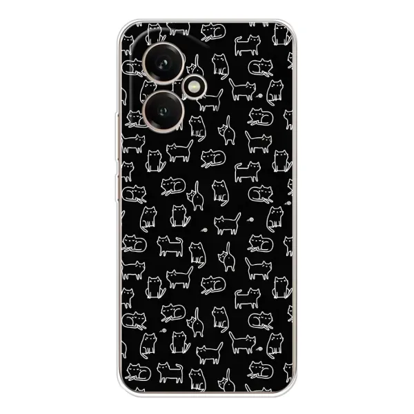Чехол с рисунком «Котики на черном» для Huawei Honor 400 Чехол с рисунком «Котики на черном» для Huawei Honor 400