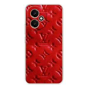 Текстурний Чохол Louis Vuitton для Модель телефона "Huawei Honor 400" українськими буквами та цифрами буде виглядати так: **Хуавей Гонор 400**. (Червоний ЛВ)