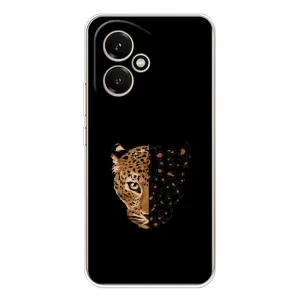Чехол с леопардовым принтом на Huawei Honor 400 (Леопард на черном)